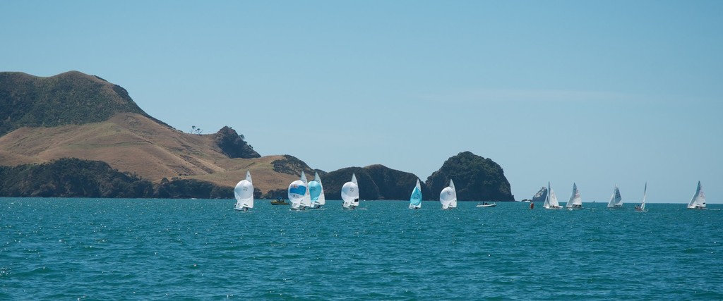 Racing on Day Two of the 470 Nationals in light conditions. - NZ 470 Nationals © Christine Hansen